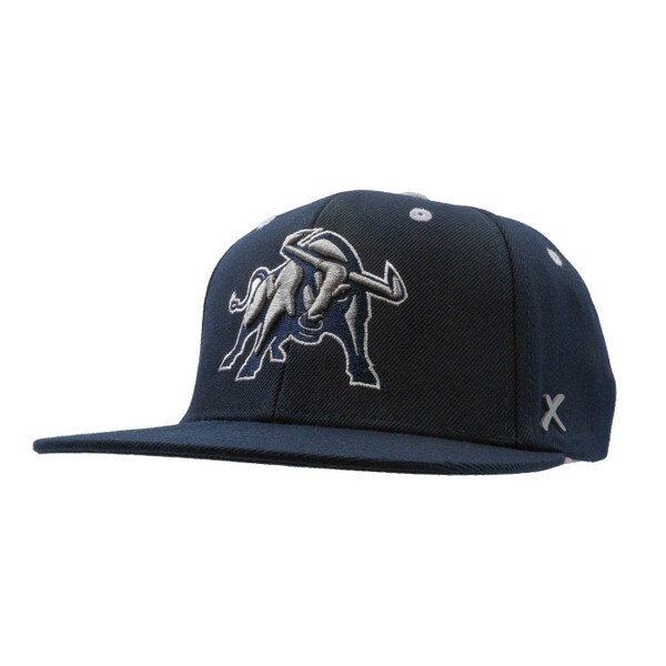 CAP ADJ YOUTH ENCORE BULL ON FRONT NAVY